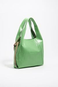 Bolso de hombro Paper grande piel esmeralda