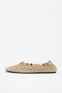 Bailarina crochet y piedras naturales beige
