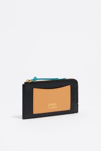 Cartera piel negro