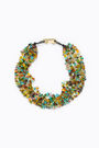 Collar corto vidrios multicolor Collar corto vidrios multicolor