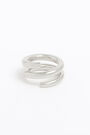 Anillo ancho espiral plateado Anillo ancho espiral plateado