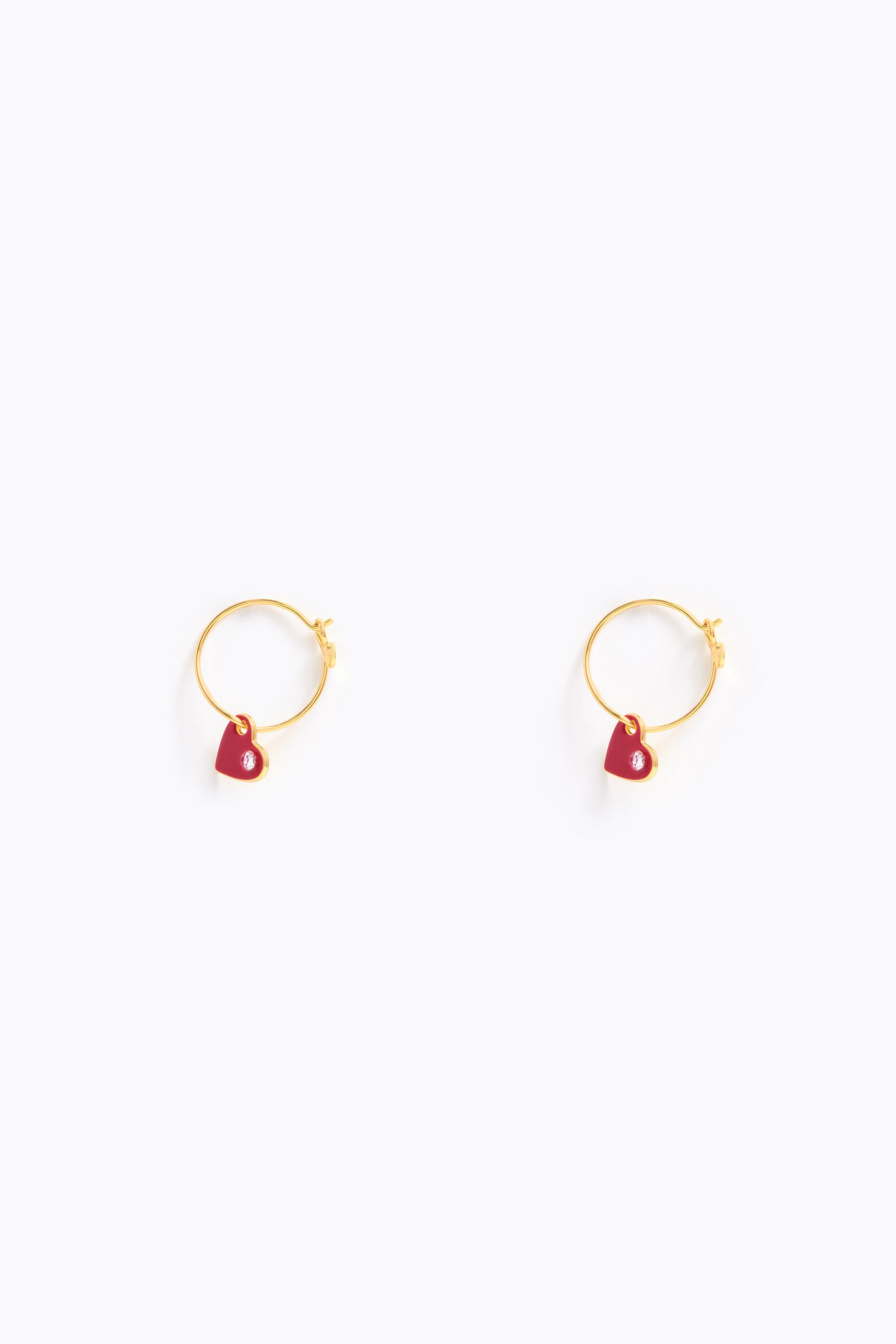 Pendientes aro corazón