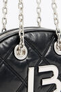 Bolso bandolera M acolchado piel negro Bolso bandolera M acolchado piel negro