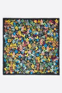 Chal flores antracita