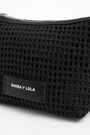 Bolso bandolera S trenzado negro Bolso bandolera S trenzado negro