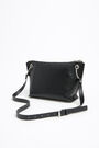 Bolso bandolera trapecio M piel negro Bolso bandolera trapecio M piel negro