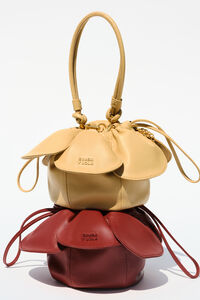 Bolso Pétalo piel vainilla