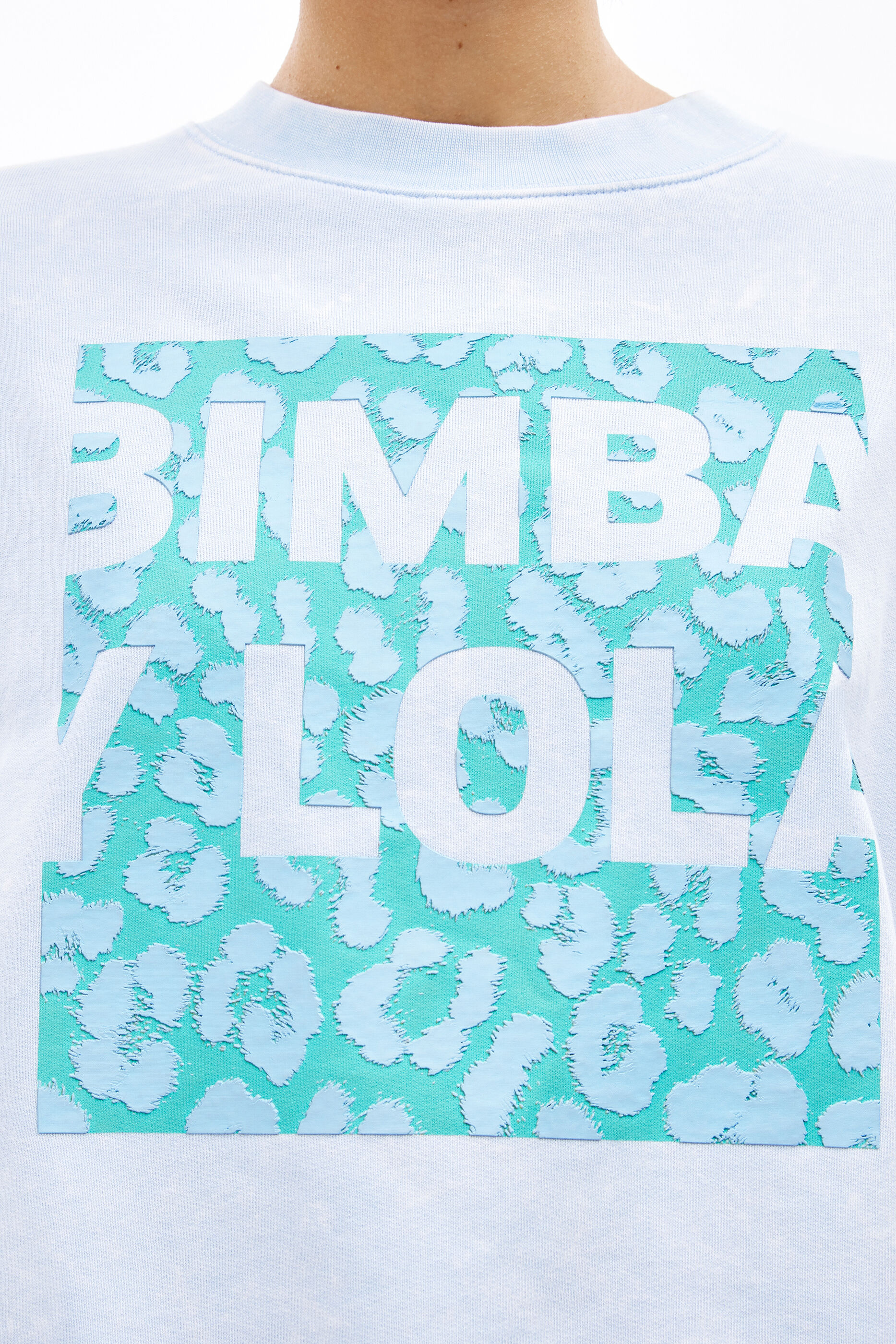 Sudadera logo boxy azul