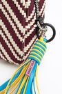 Bolso bandolera XS trenzado burdeos Bolso bandolera XS trenzado burdeos